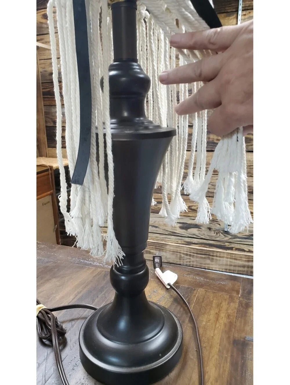✨Stunning Bohemian Macrame Accent Lamp ✨